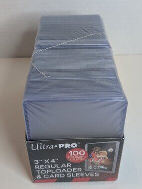 Ultra Pro Top Loader Regular 35pt Pack of 100 with Soft Sleeves